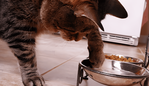 Почему кошки закапывают еду в миске?